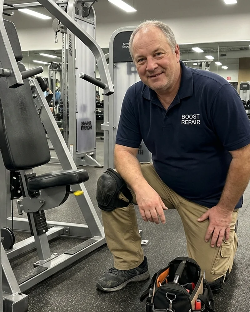 Gym equipment repair by Boost technician - photo 13